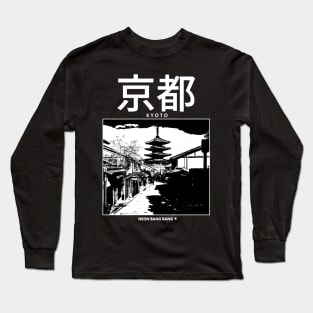 Kyoto - Black Long Sleeve T-Shirt